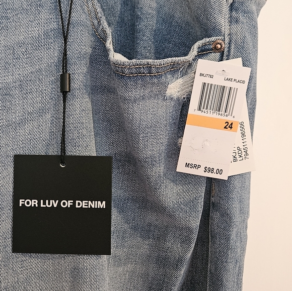 *NWT*For luv of denim size 24 vintage high waist jeans - Picture 3 of 3